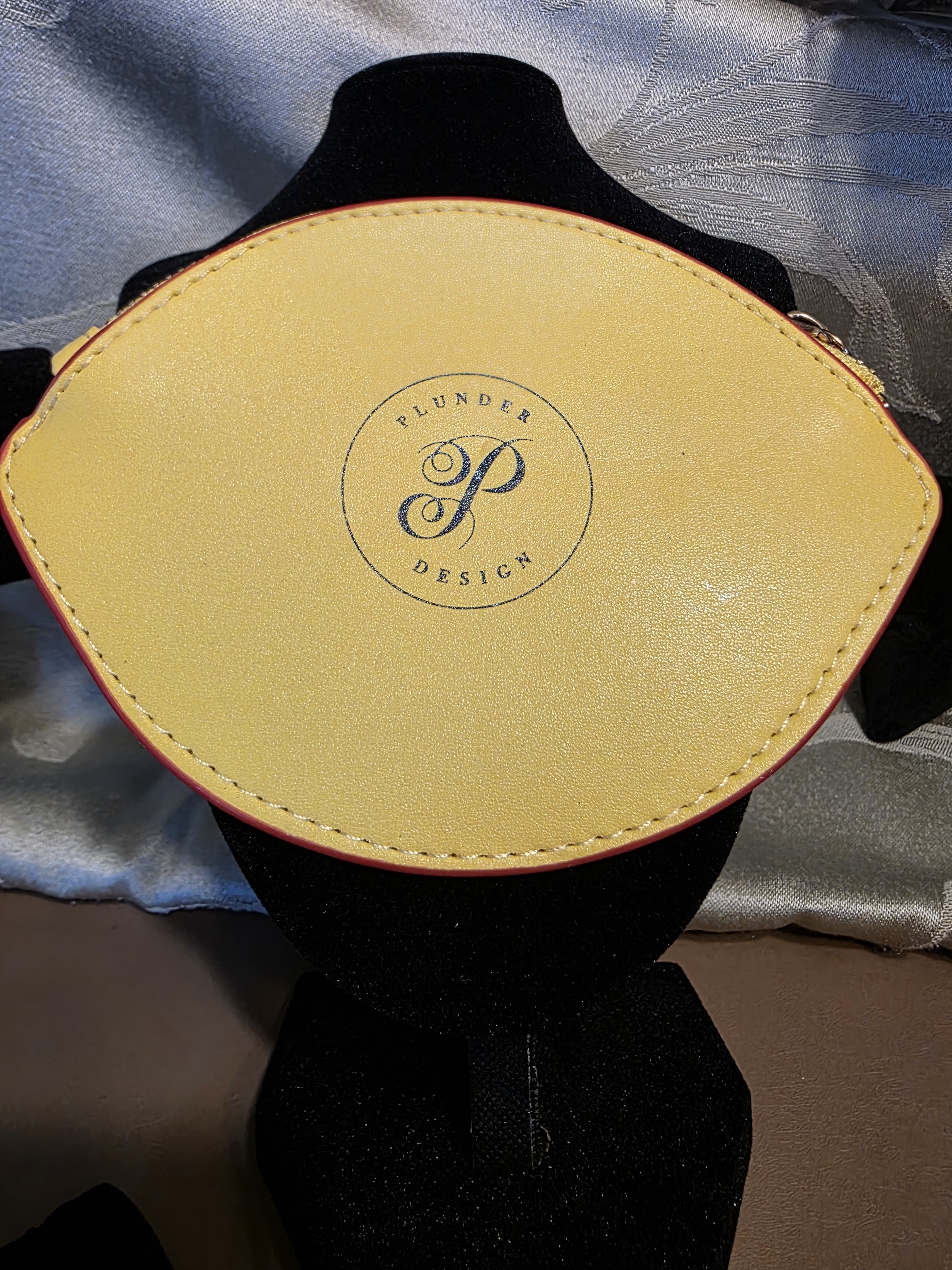 Plunder Yellow And Red Leather Coin Purse